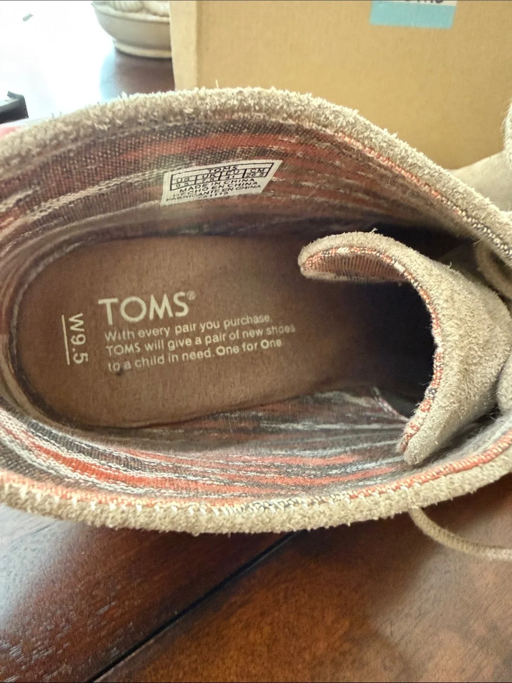 Toms gently worn